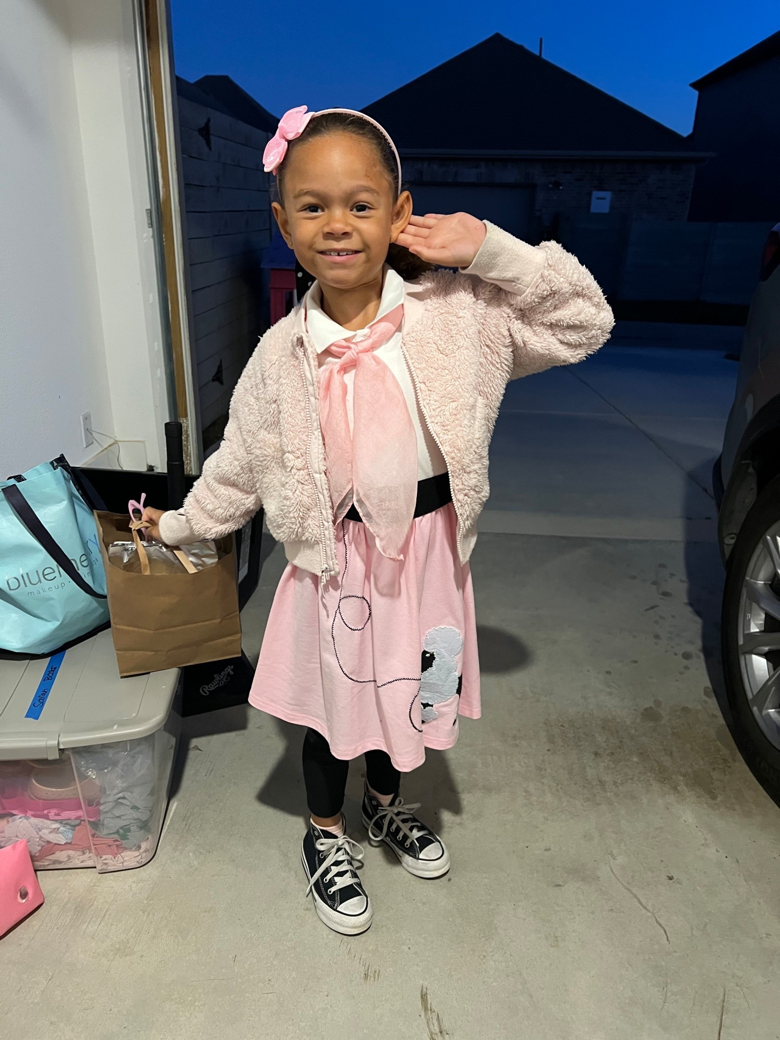 50th day of school! This 50s costume outfit set comes with the dress, hair accessories, belt, scarf, glasses and socks! What a bargain. 

#LTKKids #LTKHalloween #LTKFindsUnder50