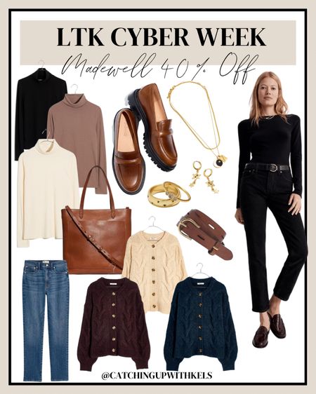 LTK Cyberweek continues with Madewell!! Get 40% off your entire purchase! Shop their favorite denim jeans, sweaters jewelry, shoes, sweaters, and handbags!

#LTKsalealert #LTKCyberweek #LTKGiftGuide