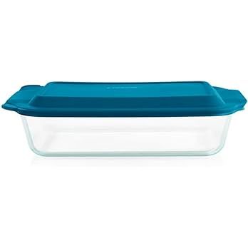 Pyrex Deep 9x13-Inch Glass Baking Dish with Lid, Deep Casserole Dish, Glass Food Container, Oven,... | Amazon (US)