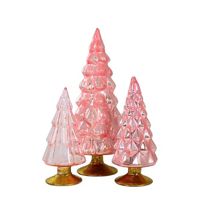 Cody Foster 7.0 Inch Small Pink Hue Trees Valentines Day Christmas Tree Sculptures | Target
