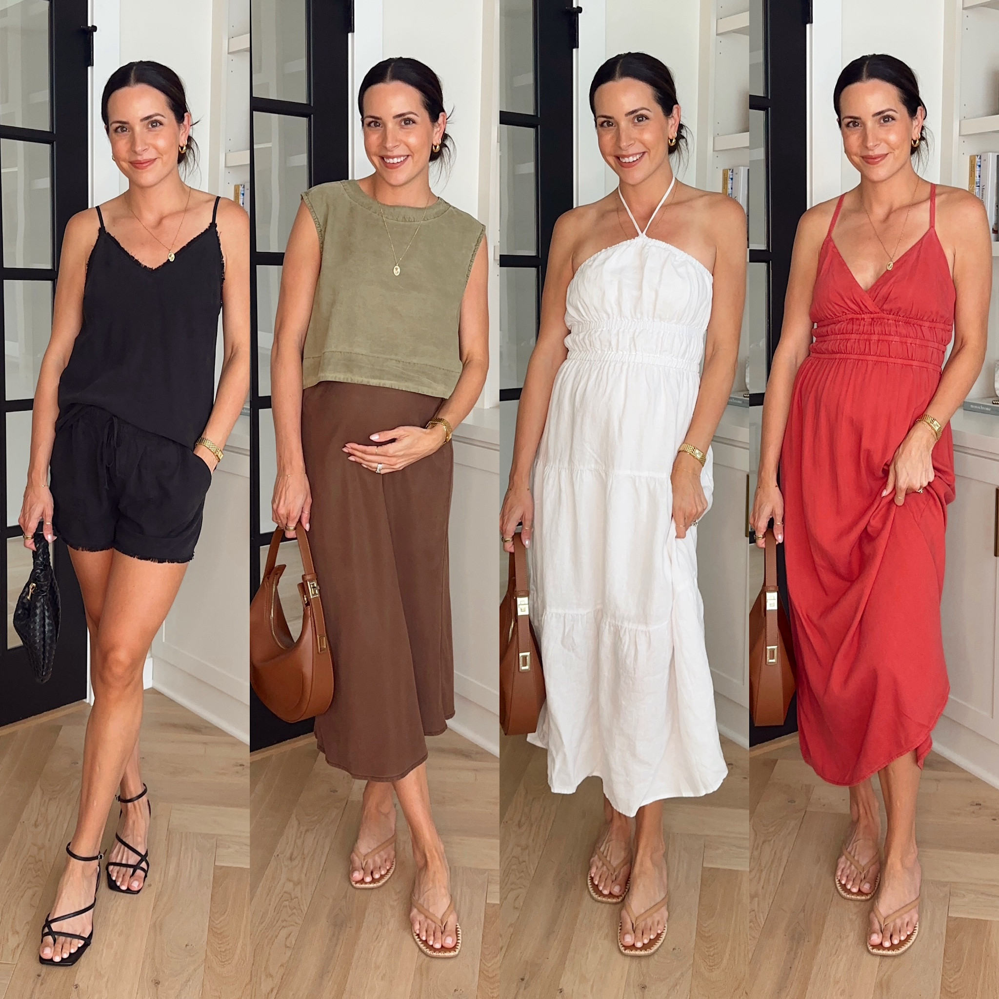 Bella Dahl summer try-on! 🌞 
—code TAYMBROWN for 10% off sitewide 

Cami & shorts set: true to size, wearing a S in the cami and sized up to a M in the shorts for pregnancy 

Button back tank: true to size (S) 
Midi skirt: tts, sized up to a M for my bump 

White dress: tts (S) lined, not see through 

Raspberry dress: tts (S) 

Bump friendly fashion / pregnancy style / summer outfits 

#LTKSaleAlert #LTKStyleTip #LTKBump