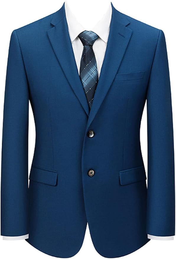 Men's slim-fit blazer, two-button, with back vent, for business meetings | Amazon (US)