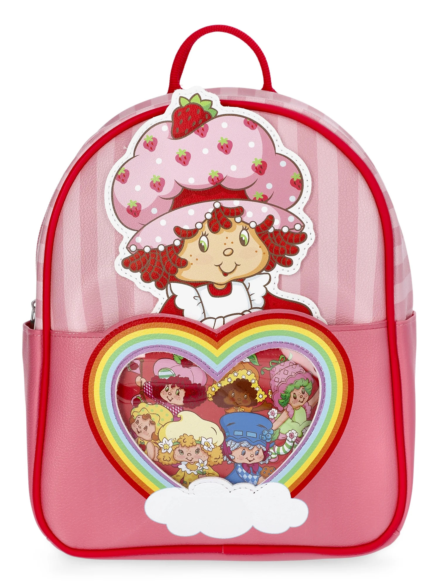 Strawberry Shortcake Women's BFF Love Faux Leather Mini Backpack, 10.5", Pink | Walmart (US)