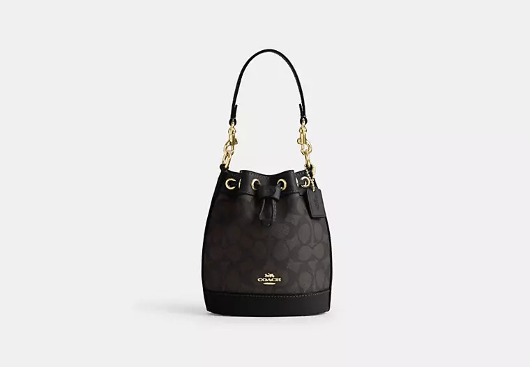 Mini Bucket Bag In Signature Canvas | Coach Outlet US