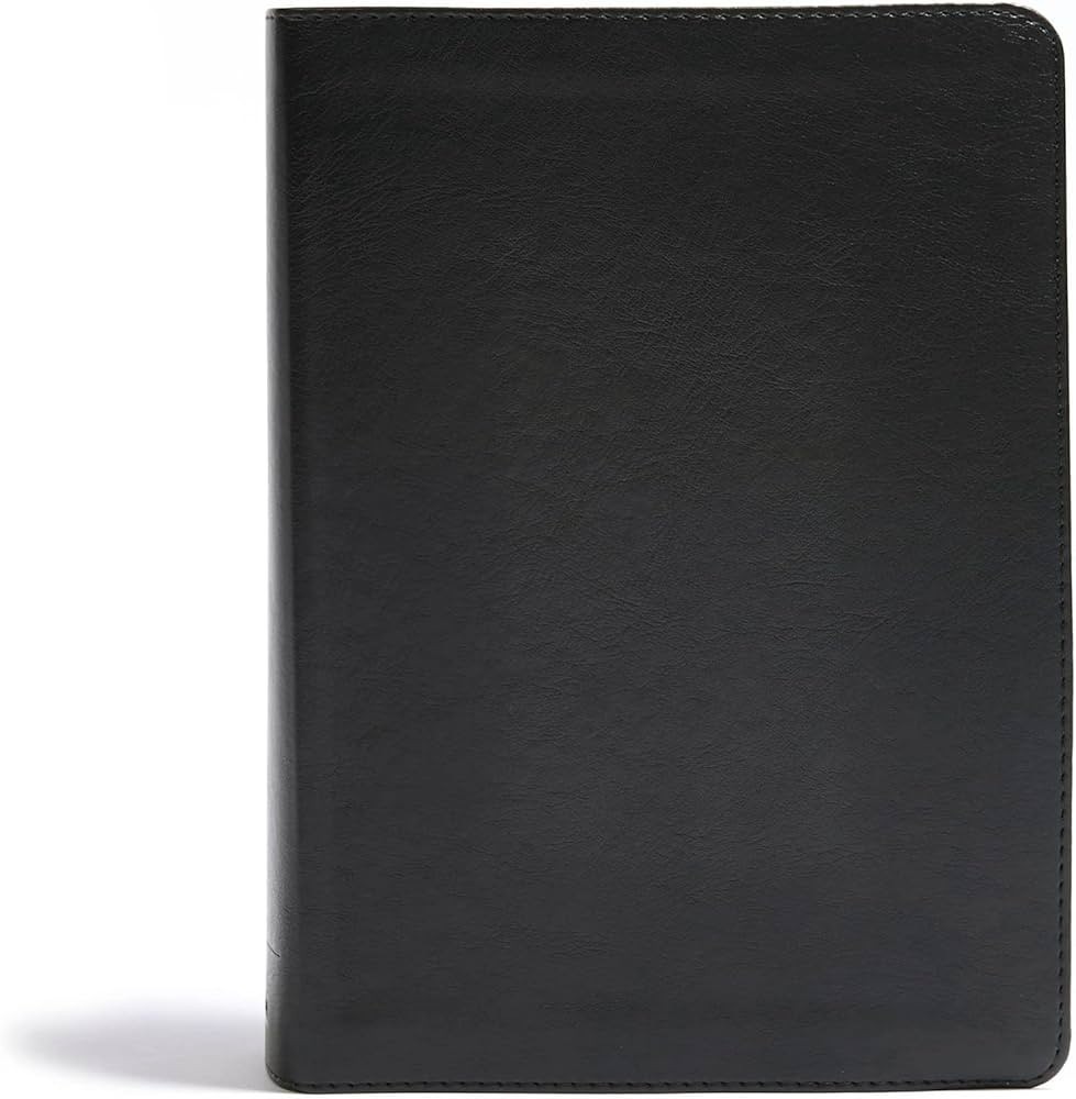 CSB He Reads Truth Bible, Black LeatherTouch Indexed, Black Letter, Wide Margins, Journaling Spac... | Amazon (US)