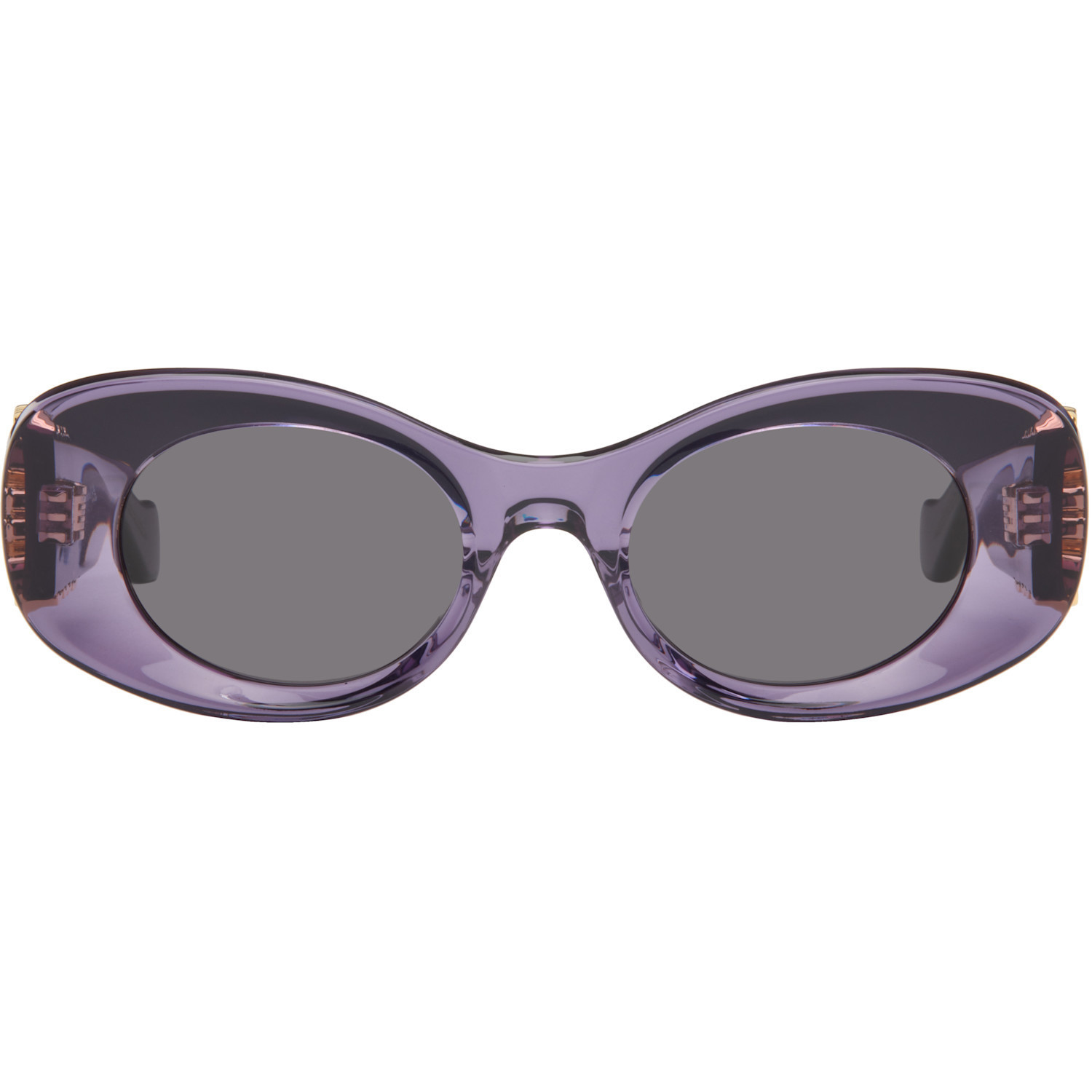 LOEWE Purple Anagram Sunglasses | SSENSE