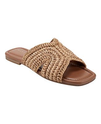 Women's Narda Square Toe Flat Sandals | Macy's