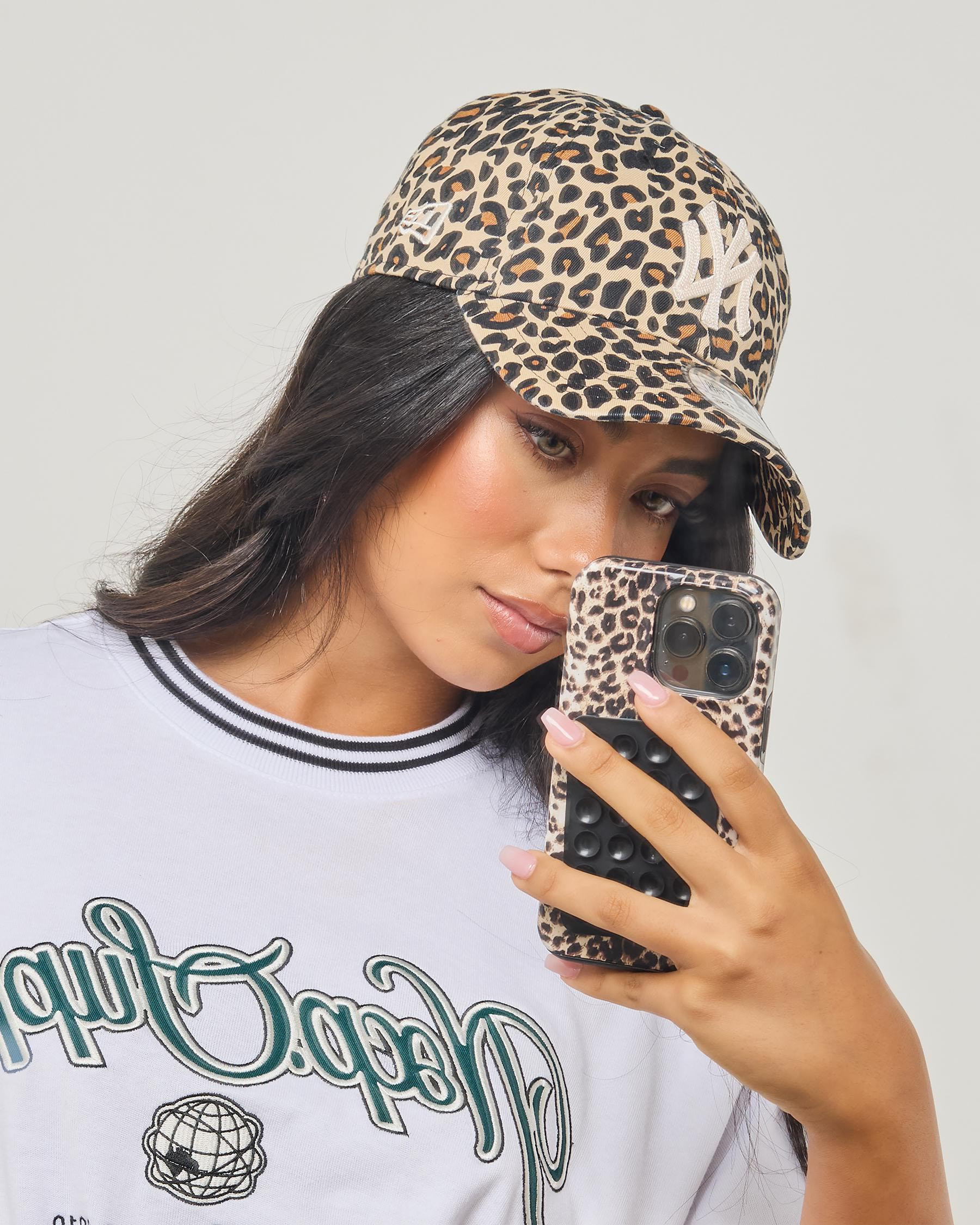 New Era Women's Ny Yankees Cap in Leopard Chainstitch | City Beach (US)
