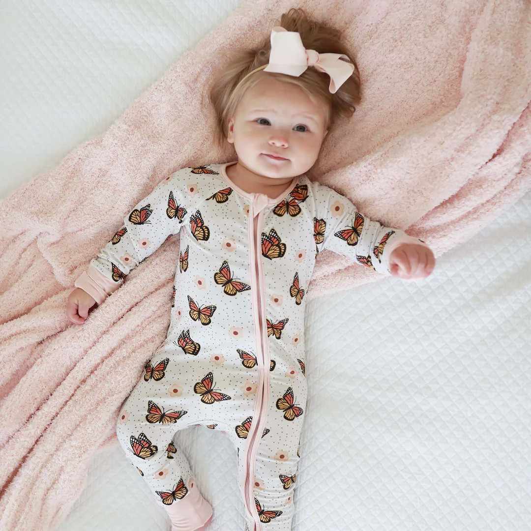 Butterfly Kisses Convertible Zip Romper | Caden Lane