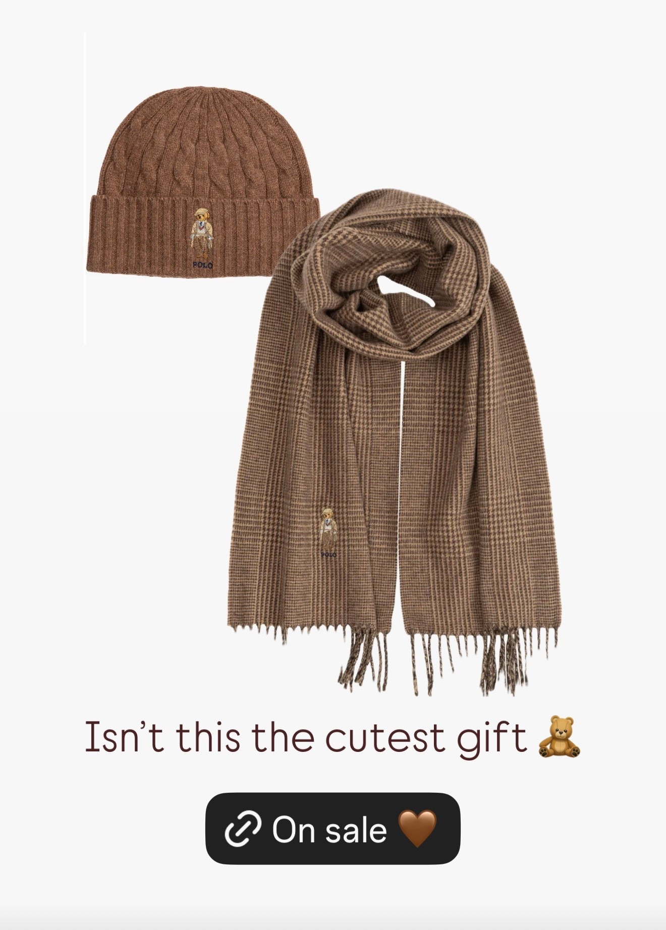 Ralph Lauren scarf and hat. Perfect for gift! 



#LTKHoliday #LTKGiftGuide #LTKdayinmylife