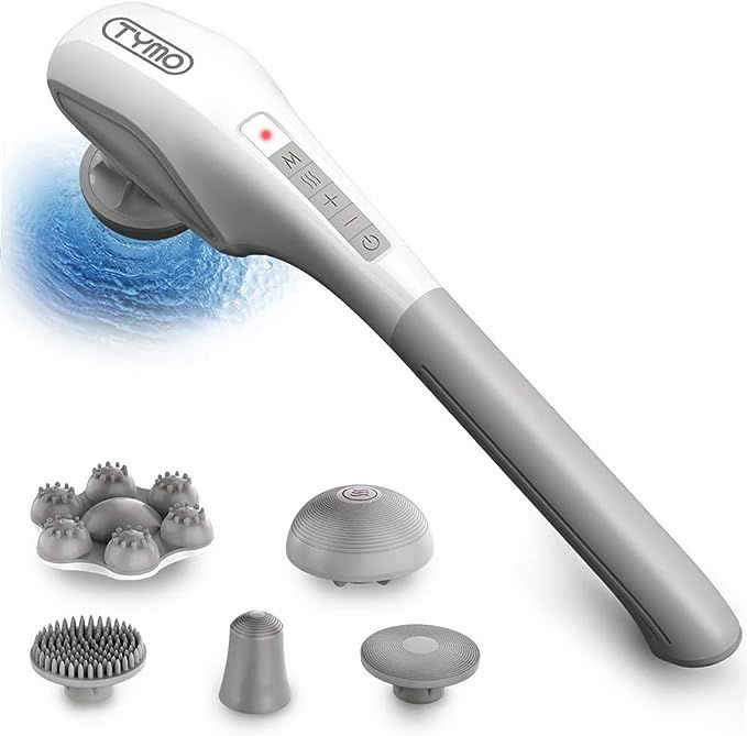 TYMO Handheld Back Massager - Handheld Massager with Heat Therapy, Powerful Deep Tissue Massager ... | Amazon (US)