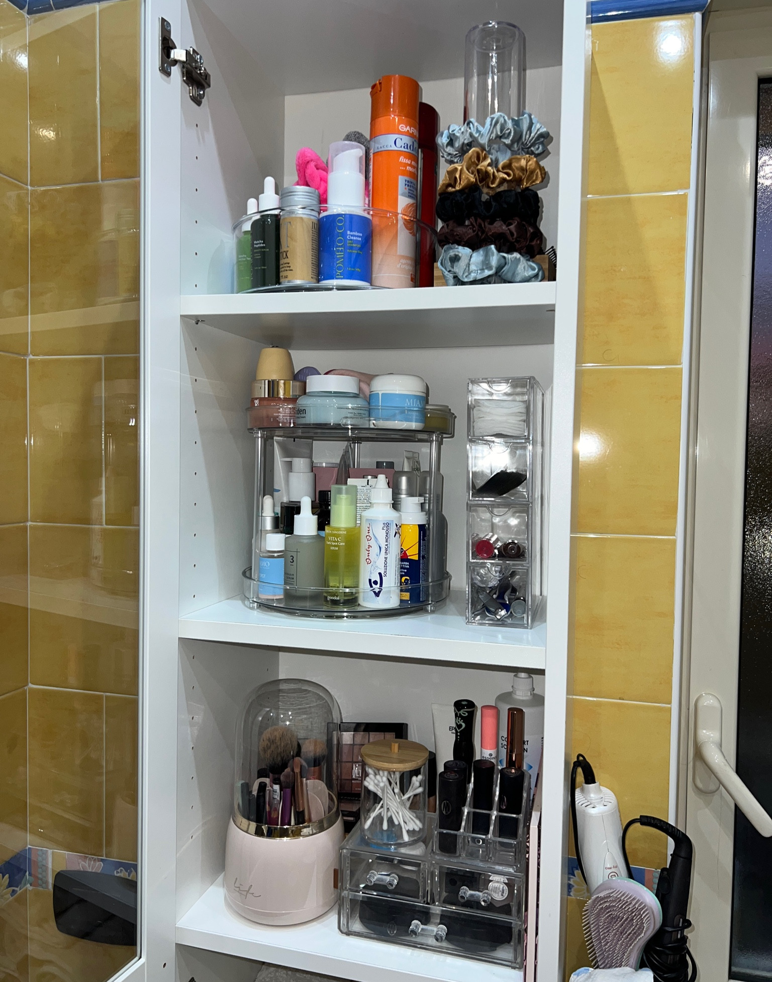 Mobile nel bagno organizzato🤍 #organizer