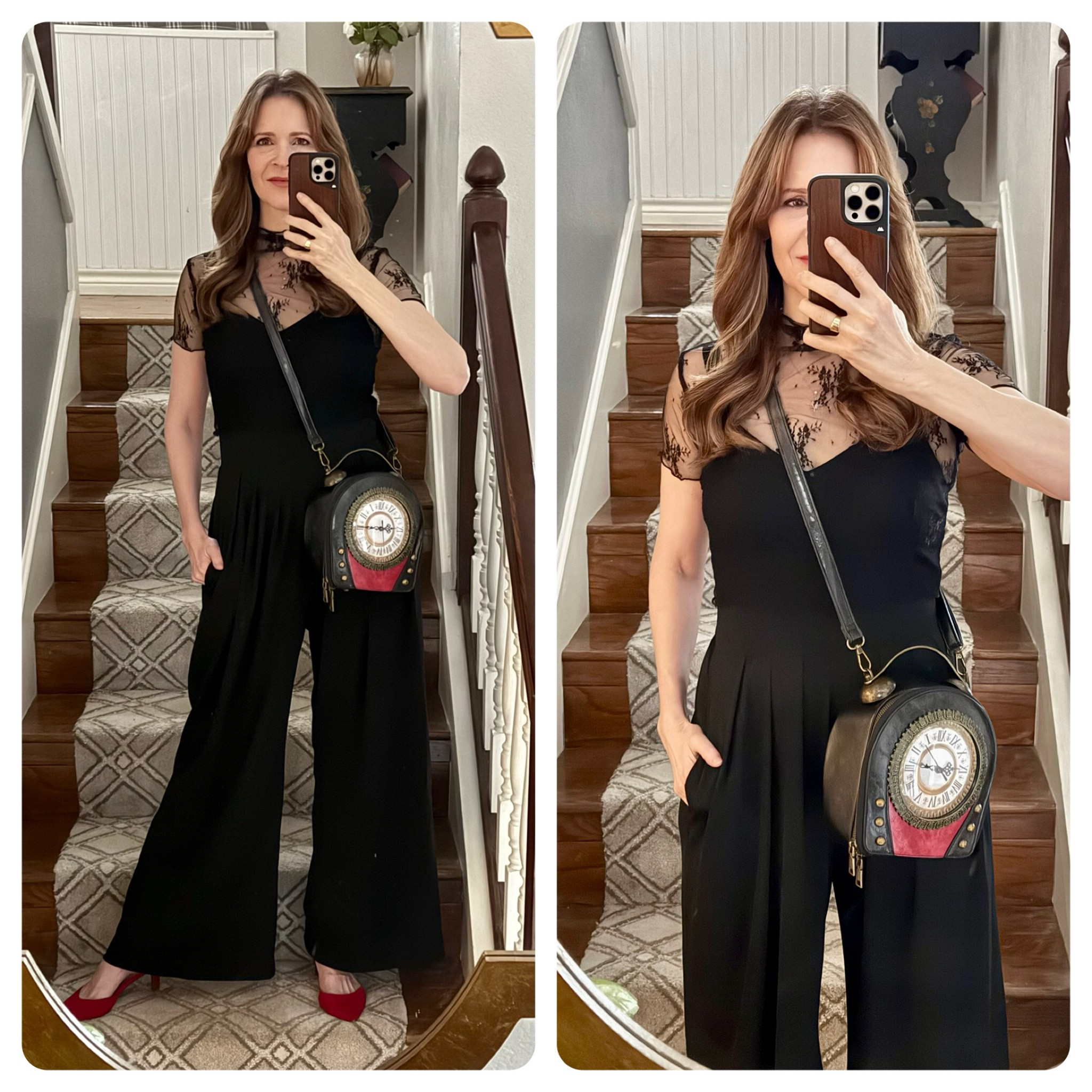 My new favorite purse and it’s a working clock that comes in numerous colors for super cheap!  Also my all-time favorite red heels. Comfort wise they’re only so so but I’ve had them for years and they’re still holding up well.   

#LTKWorkwear #LTKFindsUnder50 #LTKStyleTip