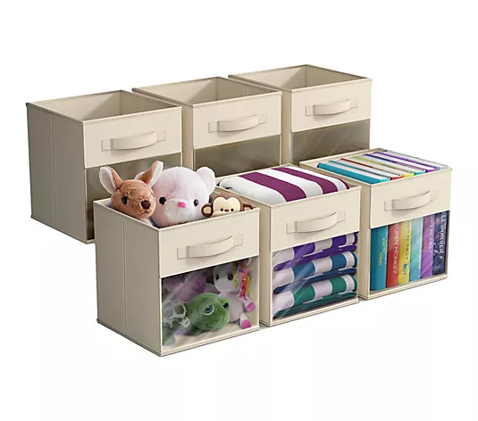 Make Your Selection: Sorbus 11 Inch Storage Bins with Clear Window 6Pack | QVC