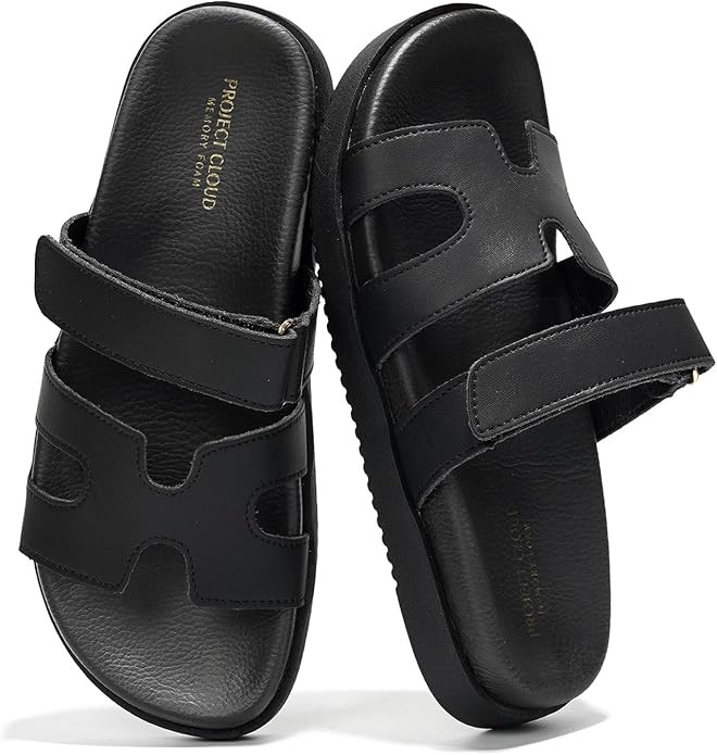 Project Cloud Genuine Leather Womens Sandals - Stylish & Comfy Sandals for Women Footwear with Me... | Amazon (US)