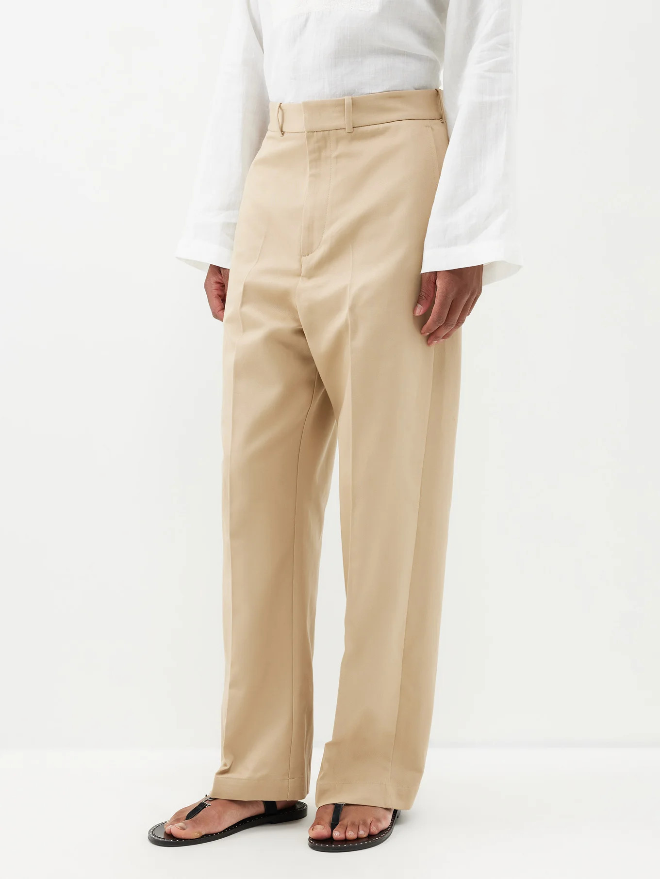 Patrice cotton-twill wide-leg trousers | Nili Lotan | Matches (UK)