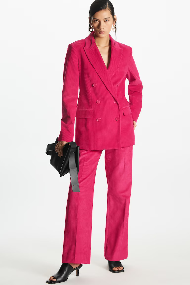 SLIM-FIT DOUBLE-BREASTED CORDUROY BLAZER | COS (AU)