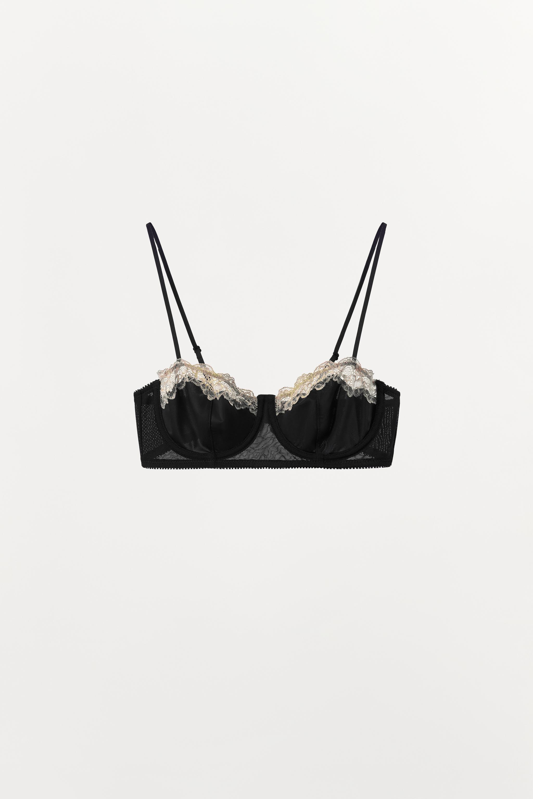 LACE TRIM UNDERWIRE BRA | Zara US