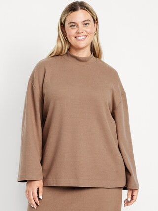 Cozy Mock-Neck Tunic Sweater | Old Navy (US)