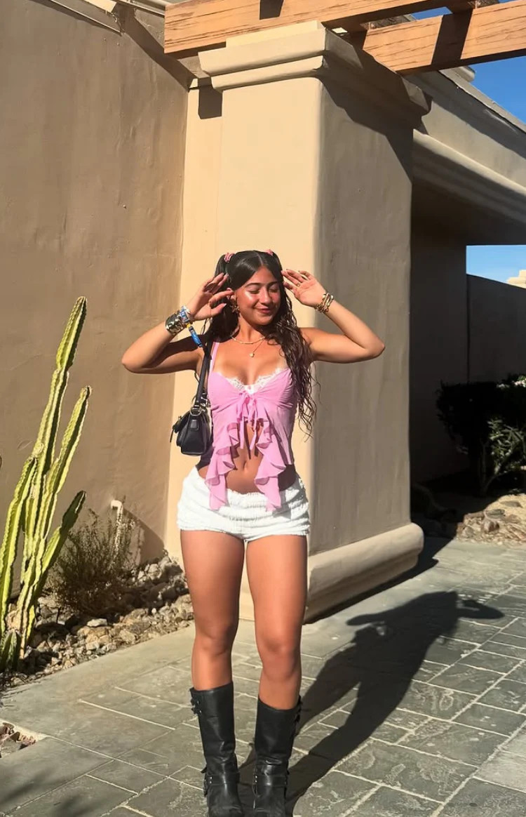 Leo White Micro Shorts | Beginning Boutique (US)