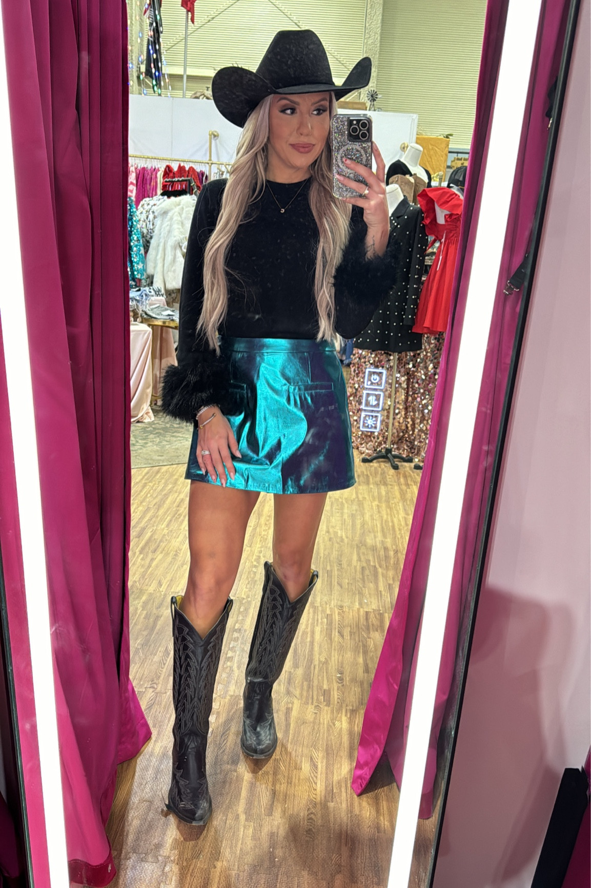 Metallic cowgirl 

#LTKfindsunder100 #LTKSeasonal #LTKstyletip