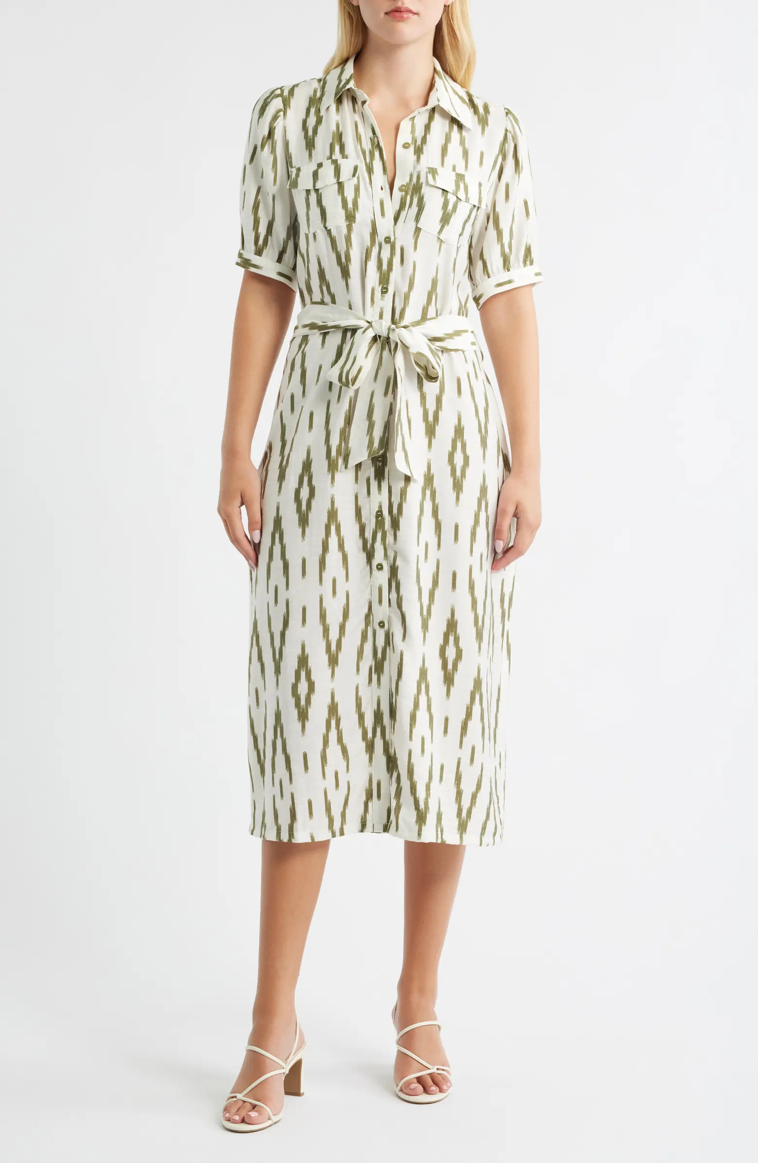 Tie Waist Shirtdress | Nordstrom