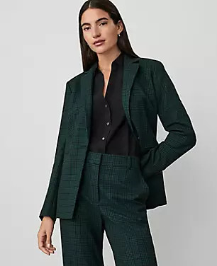 The One-Button Blazer in Plaid | Ann Taylor (US)