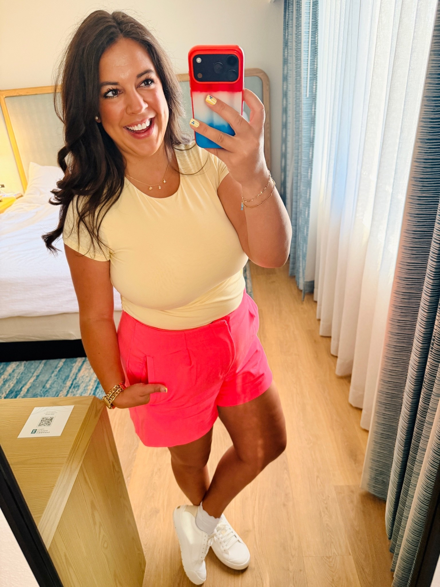 My fit while I’m running around filming behind the scenes content for a brand. I’m in Orlando and it’s hoooooot and humid. 

So I doubt my hair is going to look like this at the end of the day. 

Shoes I’m wearing my typical size 8.
I also have these in blue!

#LTKootd #LTKMidsize