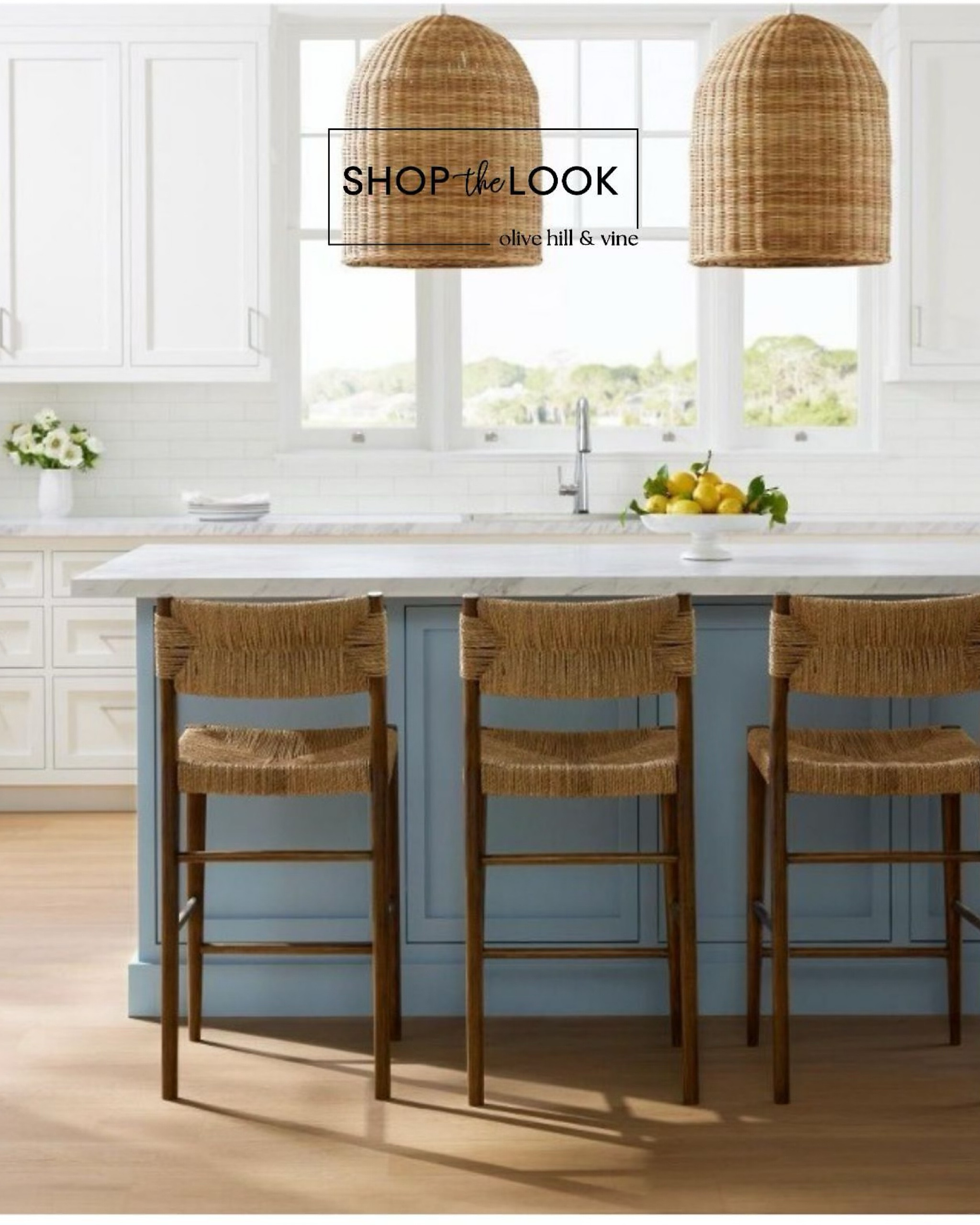 Step into a coastal haven with this kitchen island oasis, where rattan pendant lights cast a warm glow and chic barstools invite laid-back dining. Complete the look with linen napkins and a faux ranunculus bouquet for
a breezy, sophisticated touch. 

#LTKFamily #LTKStyleTip #LTKHome