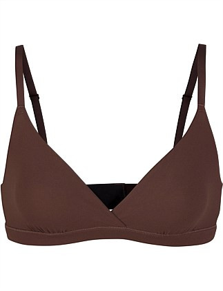 Skims Fits Everybody Lifting Triangle Bralette Cocoa | David Jones | David Jones (Australia & New Zealand)