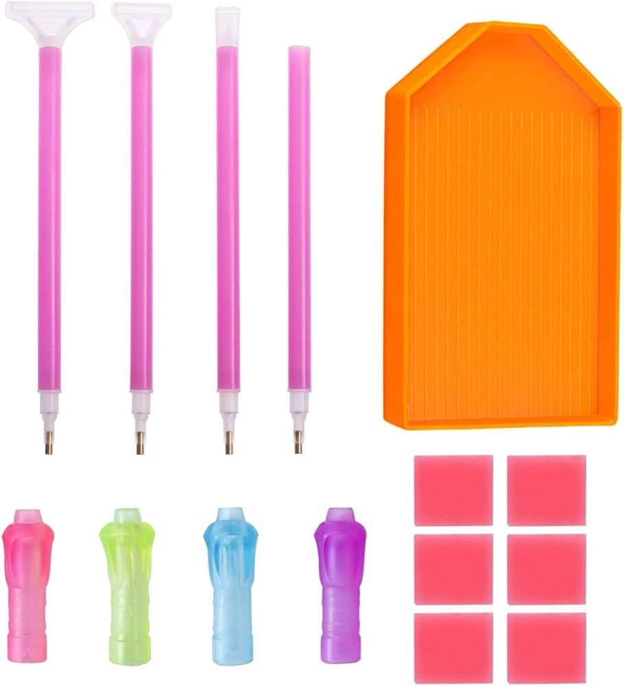 WeLiu 5D Diamond Painting Accessories Diamond Painting Tools Drill Pen Grip and Diamond Painting ... | Amazon (US)