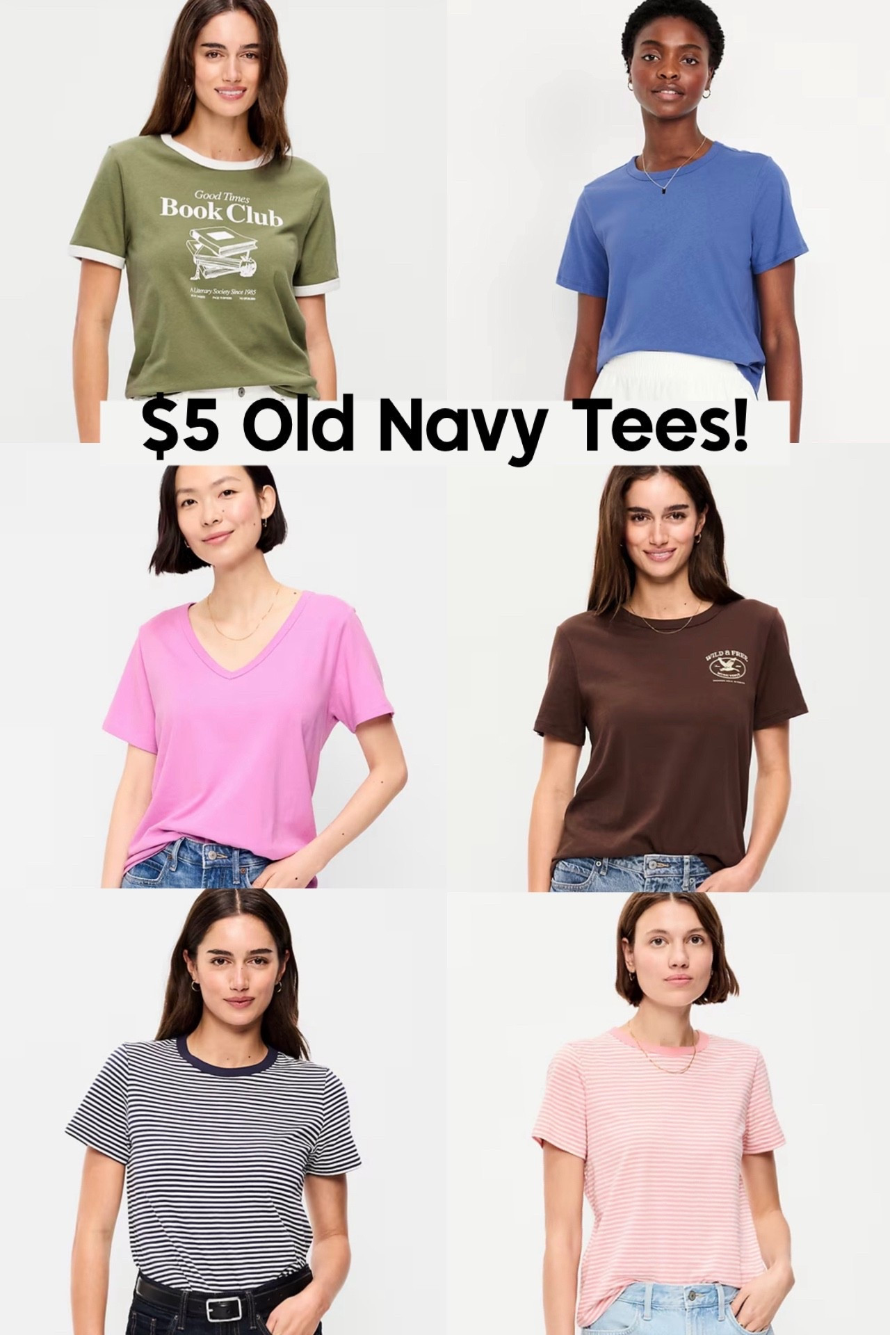 Old Navy has $5 Tees today for the family!! So many excellent new arrivals included for adults and kids. Can’t beat $5 for a quality tee! 

#LTKSaleAlert #LTKKids #LTKSpringSale