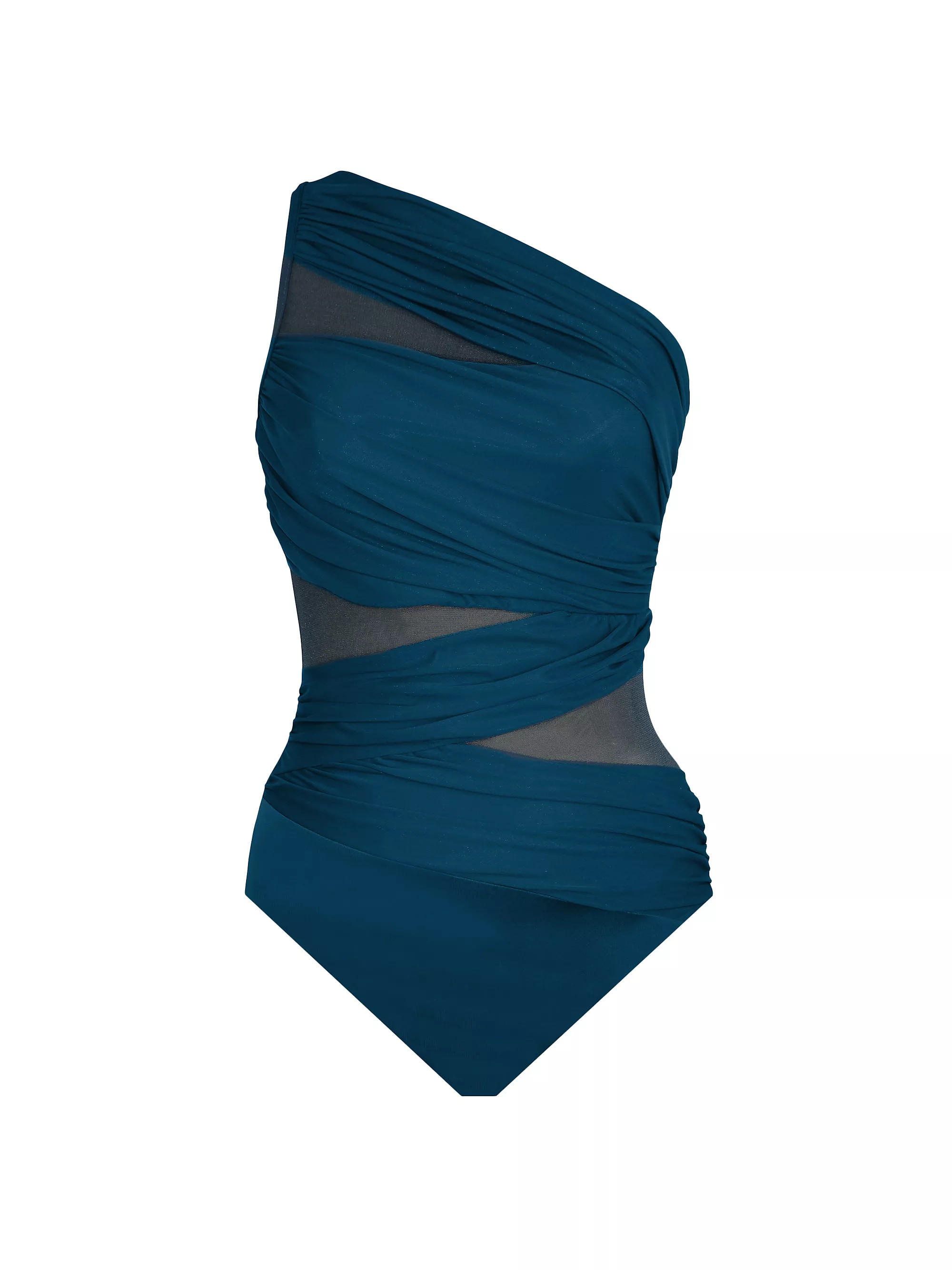 Nova GreenStyleBLACKMIDNIGHTNOVA GREENAll One-PieceMiraclesuit SwimNetwork Jena One-Piece Mesh Sw... | Saks Fifth Avenue