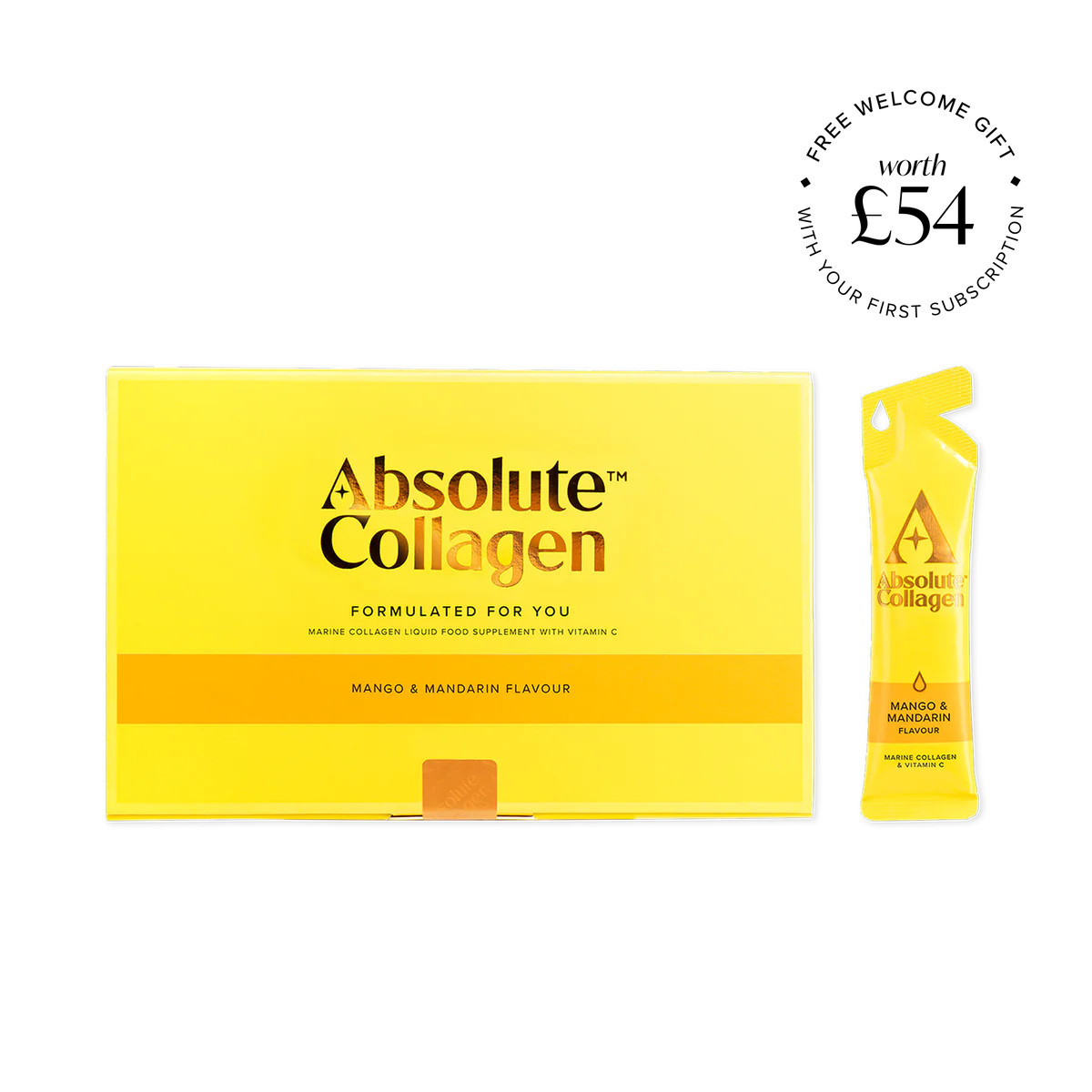 Marine Liquid Collagen Supplement Drink, 14x10ml Sachets | Absolute Collagen