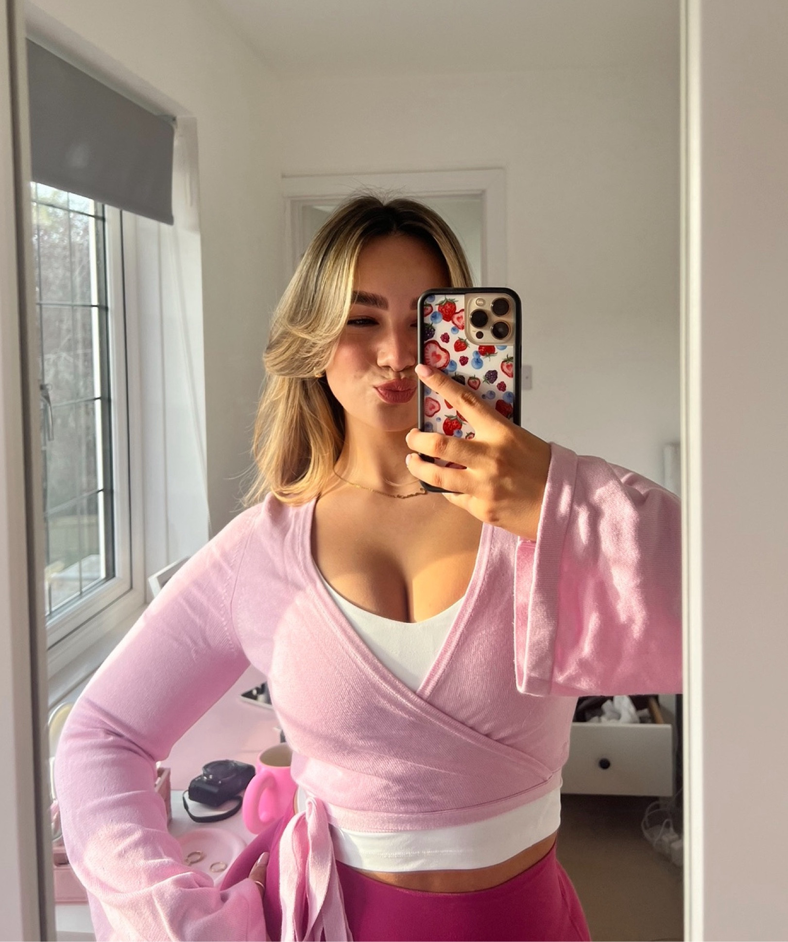 Revolve, Lovers and friends, Amazon fashion, Gymshark, Etsy, Wildflower, transitional outfit, transitional fashion, autumn outfit, autumn fashion, wrap cardigan, pink cardigan, white sports bra, white yoga top, pink leggings, gym leggings, phone case, yoga outfit, gym outfit, outfit ideas, style inspiration 

#LTKSeasonal #LTKstyletip #LTKeurope