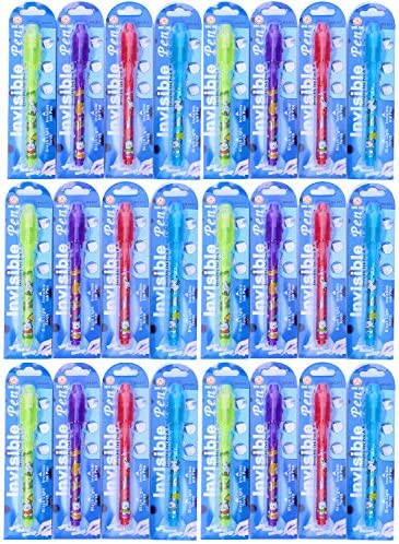 Invisible Ink Pen 24Pcs Spy Pen with UV Light Magic Marker Kid Pens for Secret Message and Birthd... | Amazon (US)