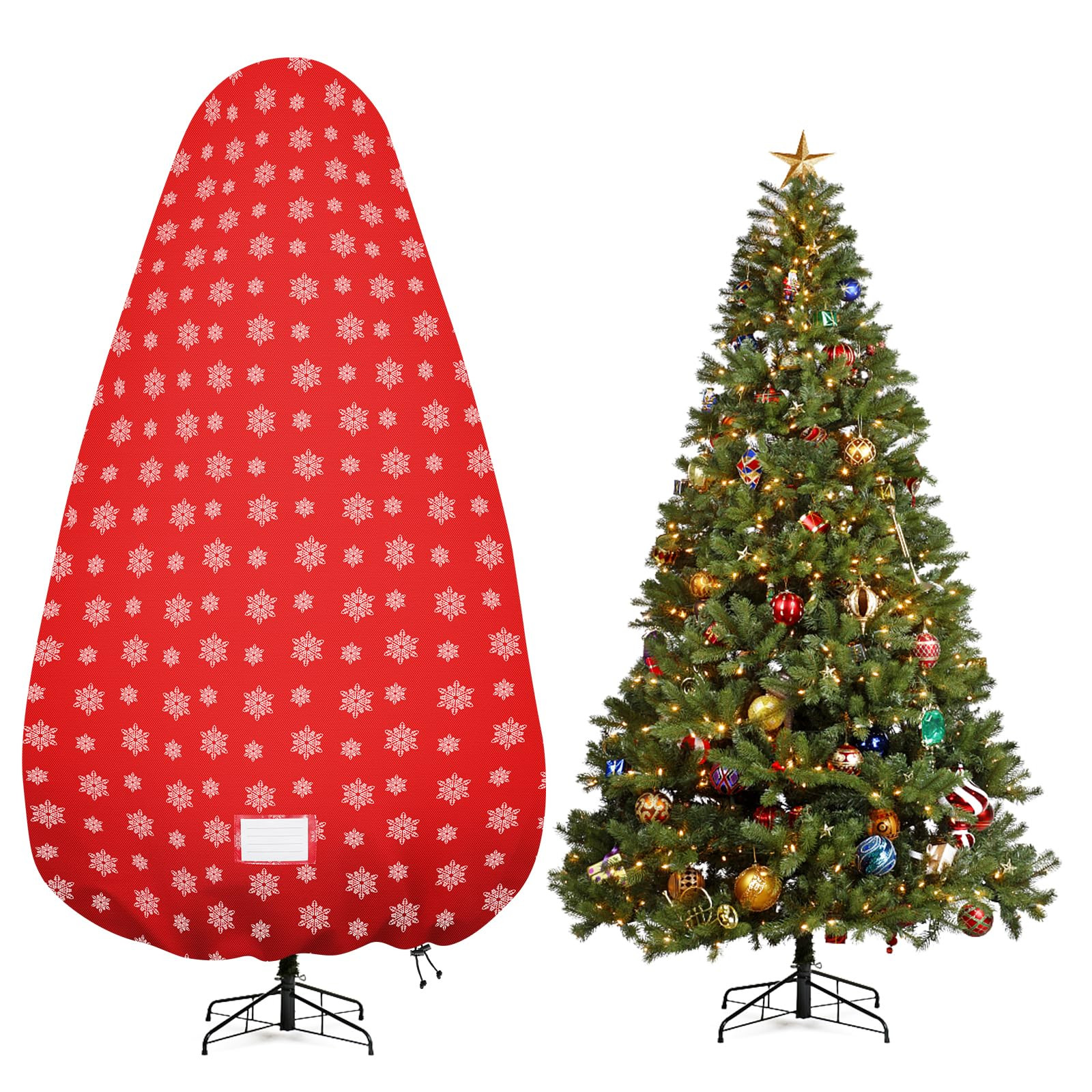 Upright Christmas Tree Storage Bag,Tree Storage Cover with Adjustable Straps,Tear Resistant Chris... | Amazon (US)
