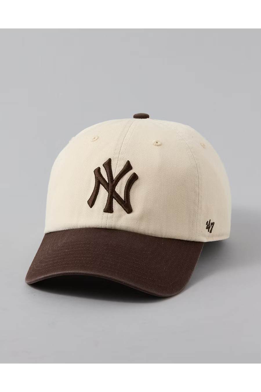'47 Two-Tone New York Yankees Baseball Hat Women's Brown One Size | American Eagle Outfitters (US & CA)