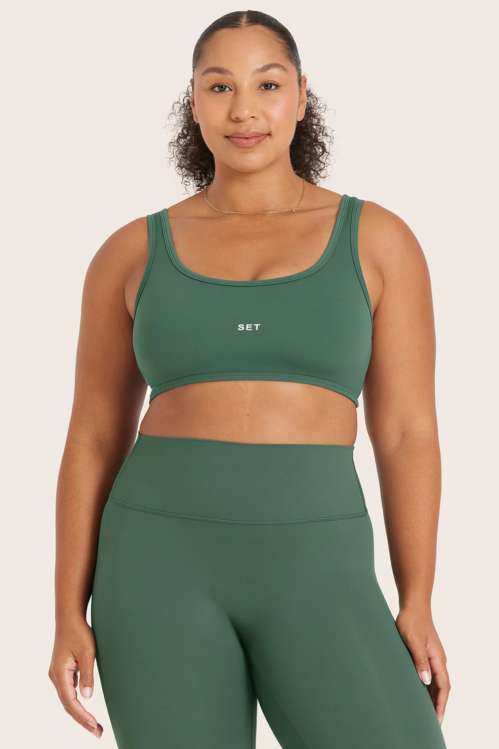 AIRLUXE™ BREATHE SCOOP BRA - JUNIPER | SET Active