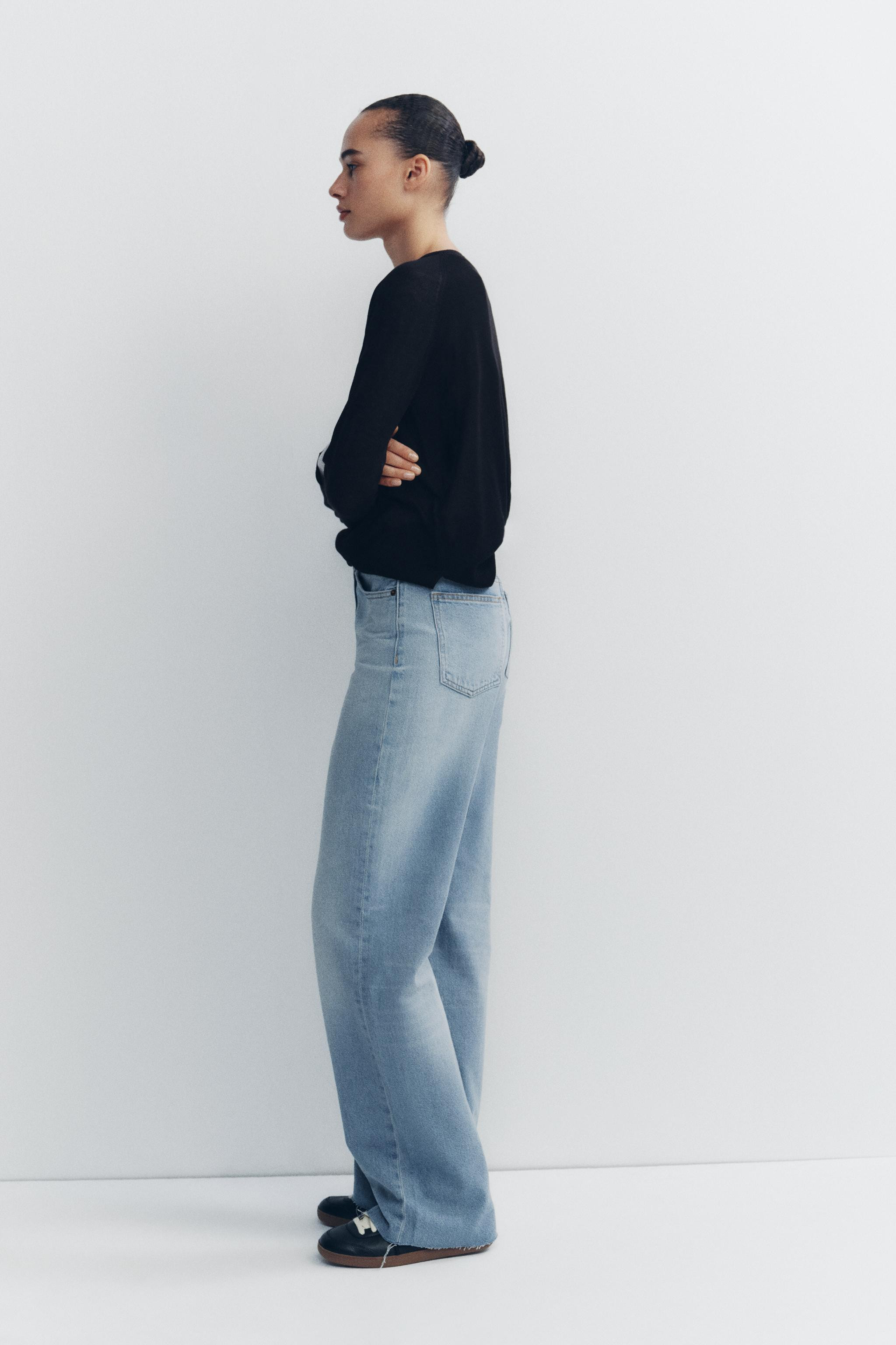 TRF HIGH RISE WIDE LEG JEANS | Zara US