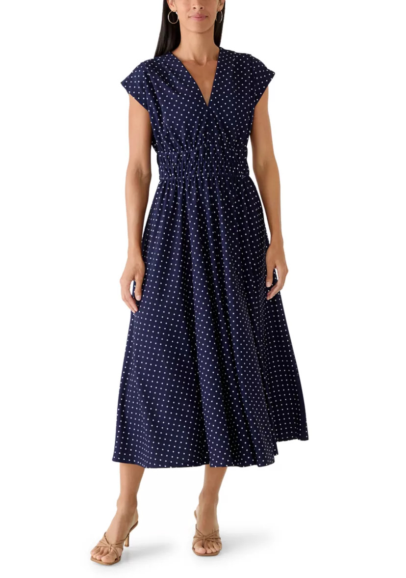 Women's Dot Print Crepe A-Line Dress | Belk