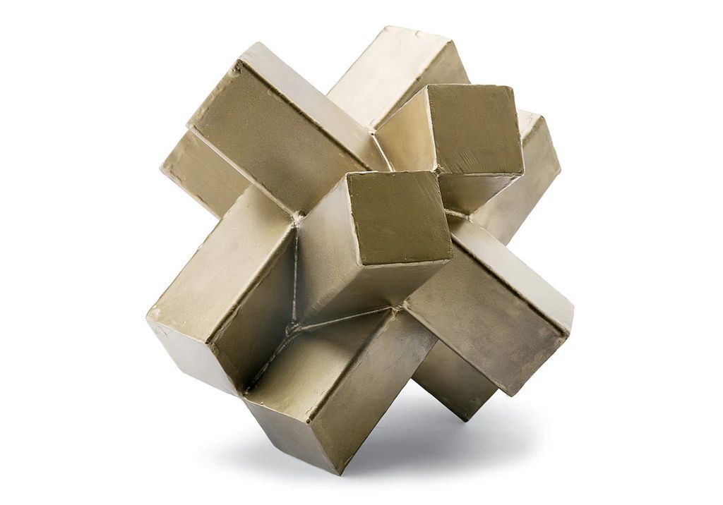 ABSTRACT BRASS SCULPTURE | Alice Lane Home Collection