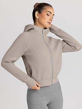 Trendy Queen Womens Zip Up Hoodies Jackets Cropped Sweatshirts Fleece Fall Outfits Casual Comfy Y... | Amazon (US)