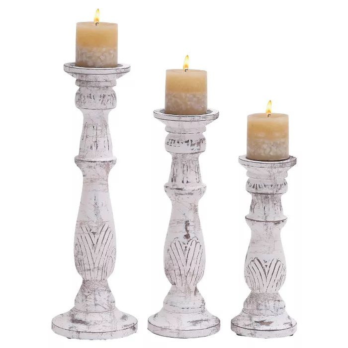 Traditional Candle Holder Set 3ct - Olivia & May | Target