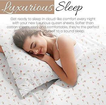 Linen Market 4 Piece Queen Sheets Set (Pink Floral) - Sleep Better Than Ever with These Ultra-Sof... | Amazon (US)