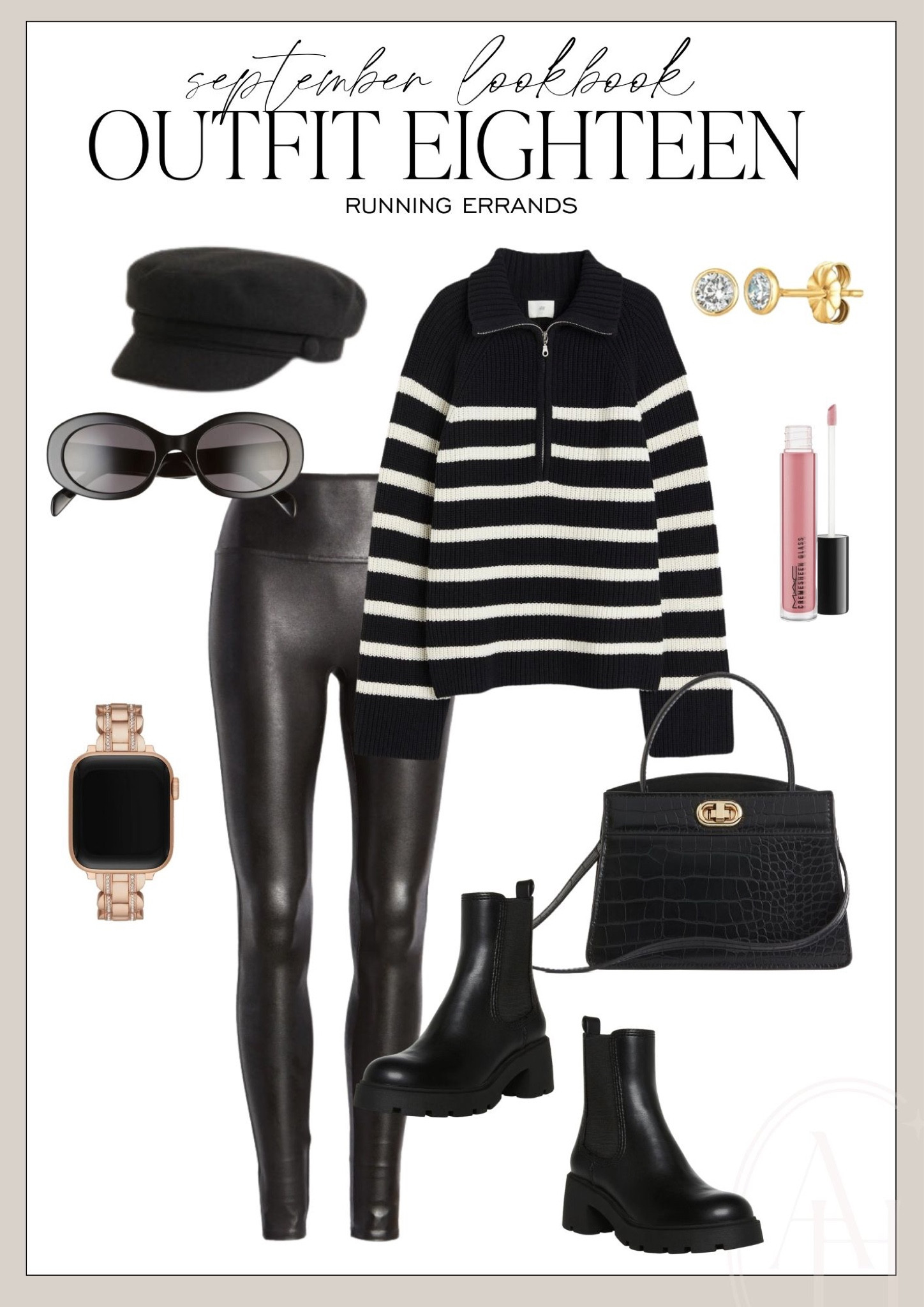 Fall outfit perform running errands. These faux leather leggings are a must and pair perfectly with these black platform boots! 

#LTKstyletip #LTKworkwear #LTKSeasonal