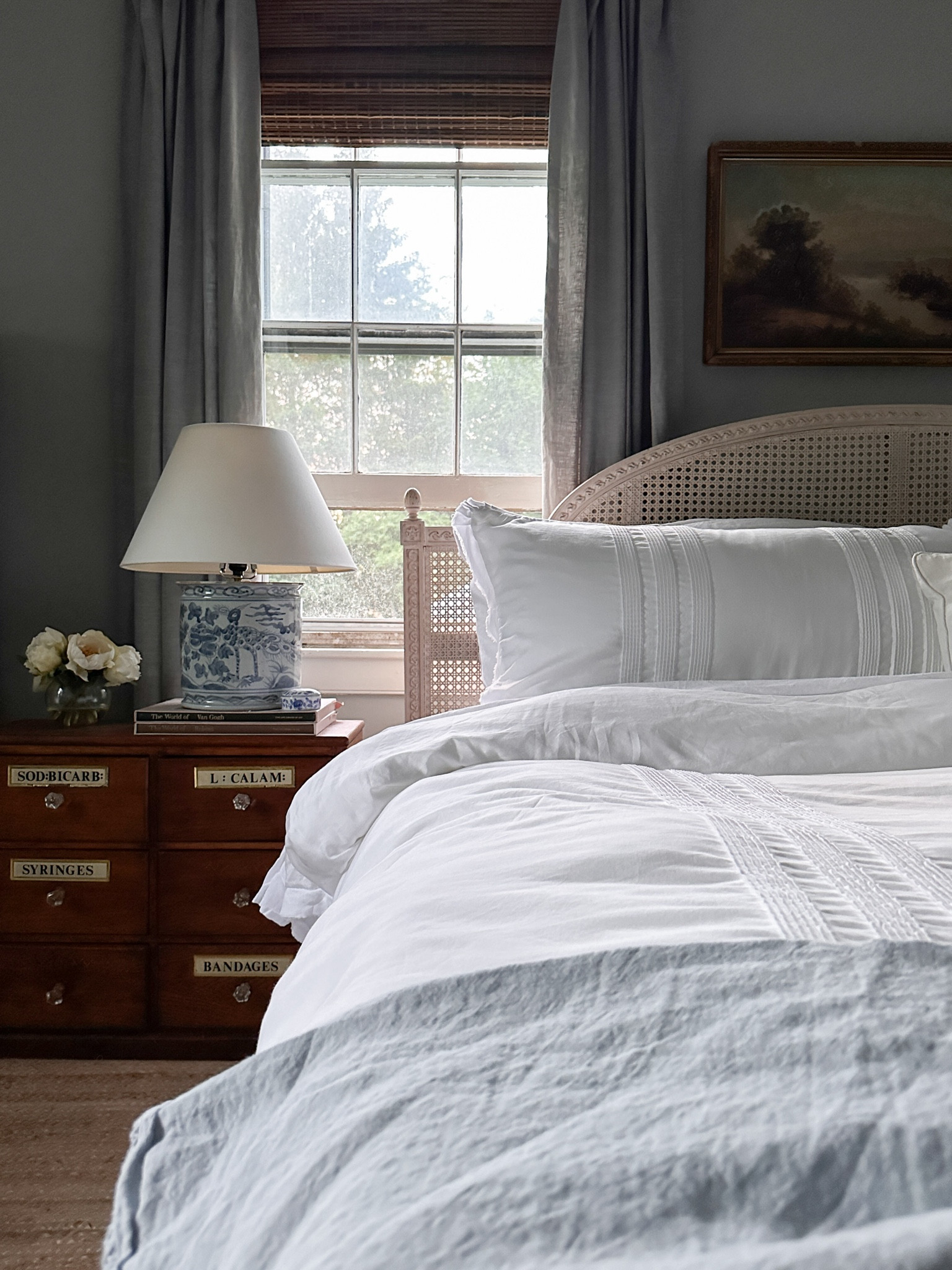 I get so many questions about these curtains. They are the Emery linen in Chambray. It looks like that color has been discontinued in the Emery but is available in a the Belgian and another blackout version. I'll link below. 

#LTKHome