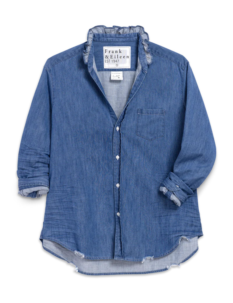 EILEEN RUFFLE Vintage Stonewashed Indigo, Famous Denim | Frank & Eileen