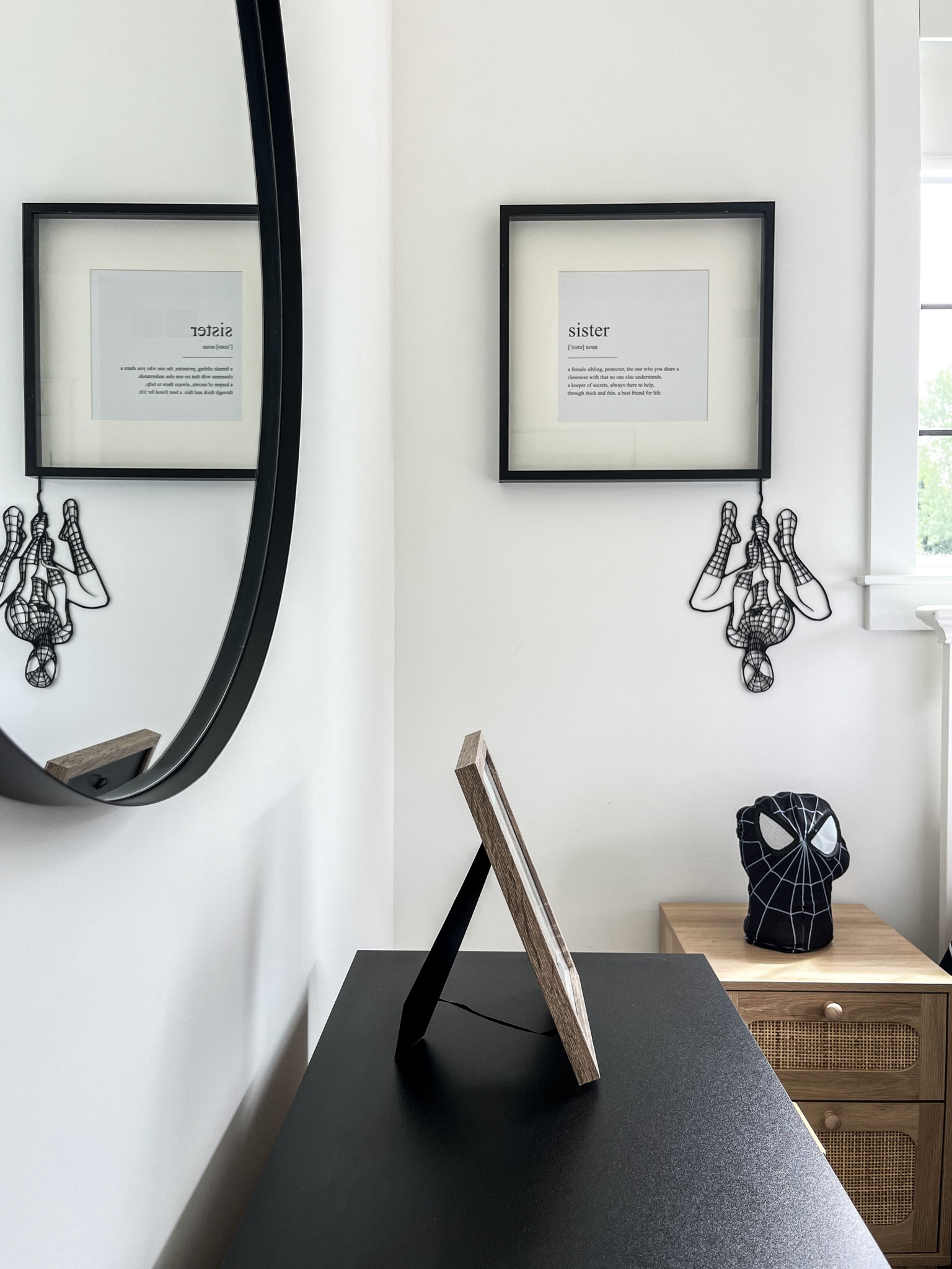 H O M E / hung this 27.5” modern metal round wall mounted mirror in Jade’s room to complete her superhero bedroom makeover 

Walmart | Wayfair | Furniture | Dresser | Nightstand | Amazon Toys

#LTKcanada #LTKhome #LTKkids