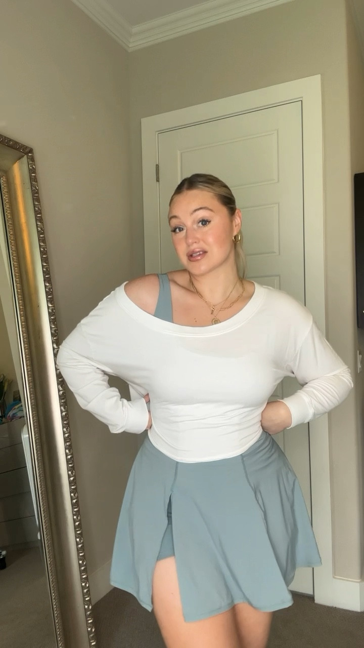 Love a skort athleisure dress for the summer and this one has adjustable straps and pockets👌 I’m wearing a size XL and there’s no need for a bra (goals) it goes up to a 2XL and fits TTS I tried out some different layers and bags to accessorize 

Workout dress midsize how to style a casual dress 

#LTKSeasonal #LTKFind #LTKunder100